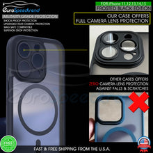 Load image into Gallery viewer, For iPhone 15 Pro Case 14 Max Frosted Mag Safe Shockproof Camera Cover 13 12 11
