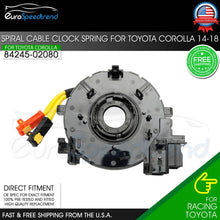 Load image into Gallery viewer, Fit Toyota Corolla Clock Spring 2014 2015 2016 2017 2018 Spiral Cable 8924502080