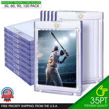 Load image into Gallery viewer, Magnetic Card Holder 35PT | UV Protection | Acrylic Hard Case for Baseball Cards