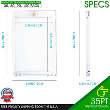 Load image into Gallery viewer, Magnetic Card Holder 35PT | UV Protection | Acrylic Hard Case for Baseball Cards