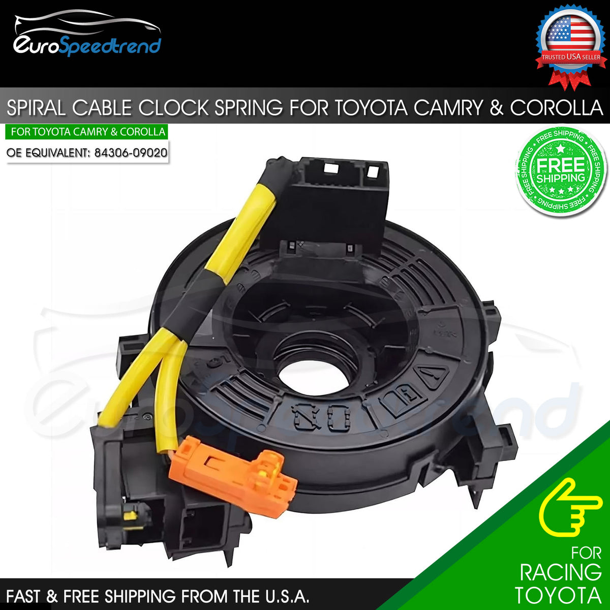 84306-09020 Spiral Cable Clock Spring for Toyota Camry 2012-2018 2.5L