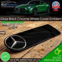 Load image into Gallery viewer, AMG Spare Wheel Cover Gloss Black Chrome Star Decal Badge Emblem For Mercedes Benz W463 W465 G63 G65