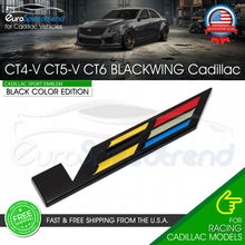 Load image into Gallery viewer, Blackwing Badge Emblem For Cadillac CT4-V CT5-V CT6 Sport Black Color