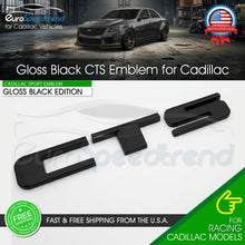 Load image into Gallery viewer, CTS Rear Trunk Decklid Emblem Letter Badge For Cadillac V Nameplate Sport Black