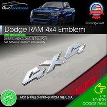 Load image into Gallery viewer, Chrome 4X4 Emblem for Dodge RAM 1500 2500 3500 Rebel Tailgate Badge