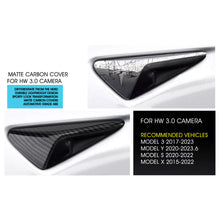 Load image into Gallery viewer, Matte Carbon Look HW 3.0 Side Camera Trim Protect Cover Accessories Tesla Model 3 Y S X