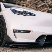 Load image into Gallery viewer, Carbon Matte Style Front Bumper Lip Spoiler Splitter Tesla Model Y Accessories