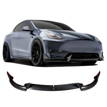 Load image into Gallery viewer, Carbon Matte Style Front Bumper Lip Spoiler Splitter Tesla Model Y Accessories