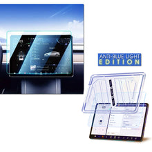 Load image into Gallery viewer, Blue Light Screen Protector 9H for Tesla Model Y 3 Tempered Glass Alignment Kit