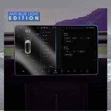 Load image into Gallery viewer, Blue Light Screen Protector 9H for Tesla Model Y 3 Tempered Glass Alignment Kit