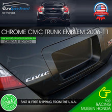 Load image into Gallery viewer, Chrome CIVIC Letter Emblem For Honda 06-11 Rear Trunk Sport Badge