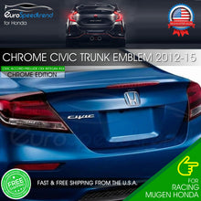 Load image into Gallery viewer, For Honda CIVIC Chrome 12-15 Letter Emblem Rear Trunk Sport Badge