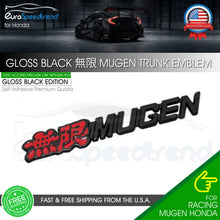 Load image into Gallery viewer, Mugen 無限 Sport Fender For Honda Acura Rear Trunk Letter Racing Sport Badge Red Black
