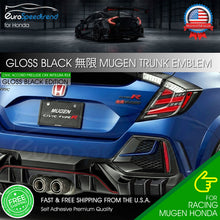 Load image into Gallery viewer, Mugen 無限 Sport Fender For Honda Acura Rear Trunk Letter Racing Sport Badge Red Black