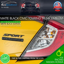 Load image into Gallery viewer, Touring Letter Emblem For Honda Civic Matte Black Rear Trunk Badge Nameplate
