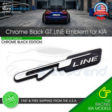 Load image into Gallery viewer, 3D GT Line Chrome Black Emblem Badge Rear Trunk Lid For KIA Optima Sport 86325D4000