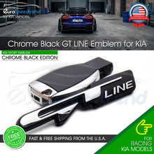 Load image into Gallery viewer, 3D GT Line Chrome Black Emblem Badge Rear Trunk Lid For KIA Optima Sport 86325D4000