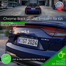 Load image into Gallery viewer, 3D GT Line Chrome Black Emblem Badge Rear Trunk Lid For KIA Optima Sport 86325D4000