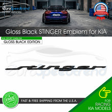 Load image into Gallery viewer, 3D Stinger Letter Emblem For KIA Rear Trunk Lid Badge Sport GT Line Gloss Black