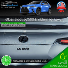 Load image into Gallery viewer, LC 500 Letter Emblem For Lexus Trunk Rear Badge Nameplate F-Sport Gloss Black