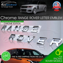 Load image into Gallery viewer, For Range Rover Letter Emblem Chrome Front Hood Sport Rear Liftgate Badge Tailgate