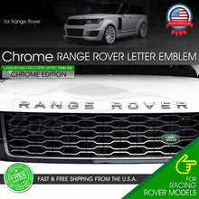 Load image into Gallery viewer, For Range Rover Letter Emblem Chrome Front Hood Sport Rear Liftgate Badge Tailgate