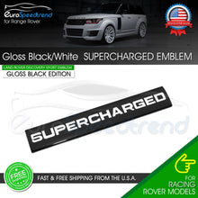 Load image into Gallery viewer, For Range Rover Supercharged Black White Letter Emblem Sport Liftgate Logo Badge
