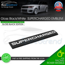 Load image into Gallery viewer, For Range Rover Supercharged Black White Letter Emblem Sport Liftgate Logo Badge