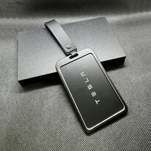 Load image into Gallery viewer, Black Aluminum Key Card Holder & Protector Strap Accessories Tesla Model 3 Y S X