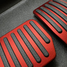 Load image into Gallery viewer, Aluminum Pedal RED Cover Non-Slip Performance Style Pads for Tesla Model 3 Y