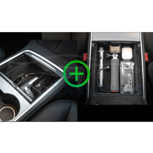 Load image into Gallery viewer, Center Console Armrest Storage Box Organizer Tray Accessories Model 3 Y 2PCS Set