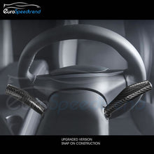 Load image into Gallery viewer, Gloss Carbon Gear Shift Wiper Lever Cover Trim Accessories For Tesla Model 3 Y 2017-2024