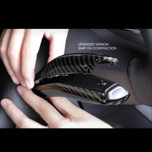 Load image into Gallery viewer, Gloss Carbon Gear Shift Wiper Lever Cover Trim Accessories For Tesla Model 3 Y 2017-2024