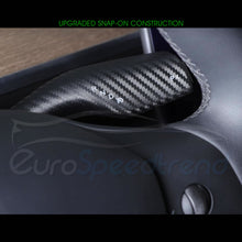 Load image into Gallery viewer, Matte Carbon Gear Shift Wiper Lever Cover Trim Accessories For Tesla Model 3 Y 2017-2024