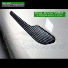 Load image into Gallery viewer, Matte Carbon Fiber Style Side Door Handle Cover Accessories For Tesla Model 3 Y