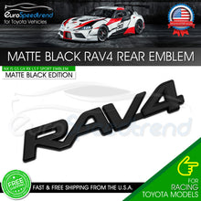 Load image into Gallery viewer, RAV4 Letter Emblem Fit Toyota RAV 4 Matte Black Rear Liftgate Badge