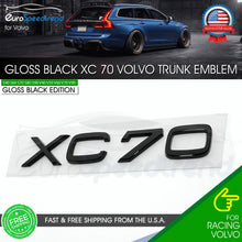 Load image into Gallery viewer, XC70 Gloss Black Rear Emblem for Volvo Trunk Lid Sport Letter Logo Badge Nameplate