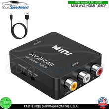 Load image into Gallery viewer, RCA AV to HDMI Converter Adapter 1080P Composite CVBS TV PC Wii NES PS3 STB Xbox
