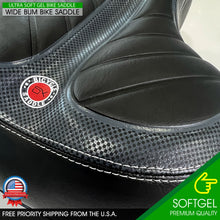 Load image into Gallery viewer, Gel Bike Saddle Wide Seat Cushion Soft Comfy Big Bum Pad Cruiser Bicycle E-Bike