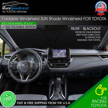 Load image into Gallery viewer, Foldable Sunshade for Toyota Corolla Visor Front Windshield Cover UV Protection