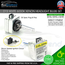 Load image into Gallery viewer, D1S D1C D1R Xenon Bulbs 6000K White Light HID Headlight 66140 66144 85410 85415