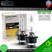 Load image into Gallery viewer, D2S D2C D2R Xenon Bulbs 6000K White Light HID Headlight 2X Set 85122 66240 66040