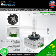 Load image into Gallery viewer, 2PCS NEW OEM D3S 6000K 66340 66340HBI 42403 42302 HID XENON HEADLIGHT BULBS SET