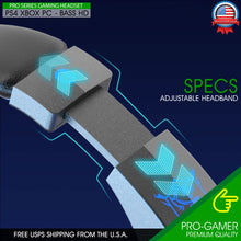 Load image into Gallery viewer, Gaming Headset w/ Mic for PS4 PS5 PC Laptop Xbox One Switch Surround Sound 3.5mm