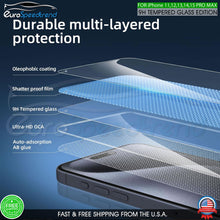 Load image into Gallery viewer, For iPhone 15 14 13 12 11 Pro Max Tempered Glass Screen Camera Protector 9H
