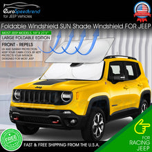 Load image into Gallery viewer, Foldable Sunshade For Jeep Front Visor Windshield Cover UV Renegade Patriot