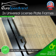 Load image into Gallery viewer, Matte Black License Plate Frame Cover Front & Rear Stainless Steel Metal NO RUST