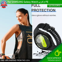 Load image into Gallery viewer, Samsung Galaxy Watch 40/44 4 5 6 7 FE Full Protector Tempered Glass Screen Cover
