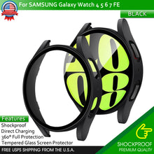 Load image into Gallery viewer, Samsung Galaxy Watch 40/44 4 5 6 7 FE Full Protector Tempered Glass Screen Cover