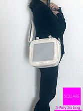 Load image into Gallery viewer, Versatile Ita Bag Square 3-Way ITA Crossbody Bag - Customizable Stylish Unique